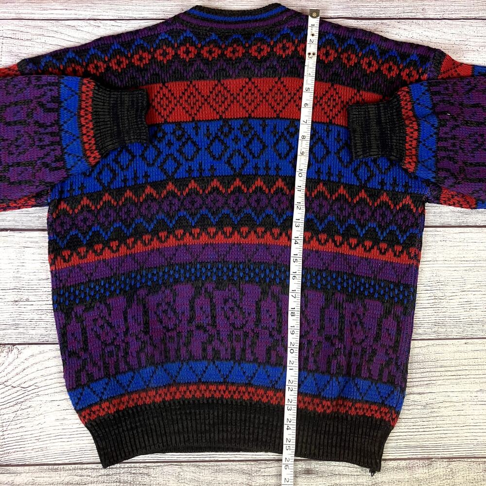 Vintage 1990s Botany 500 Multicolor Striped Sweater - Picture 5 of 5